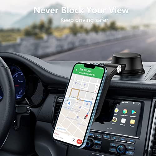 Outxe Magnetic Dashboard Mount Mount Компатибилен со Magsafe iPhone 13 12 Mini Pro Max, магнетски паричник компатибилен со