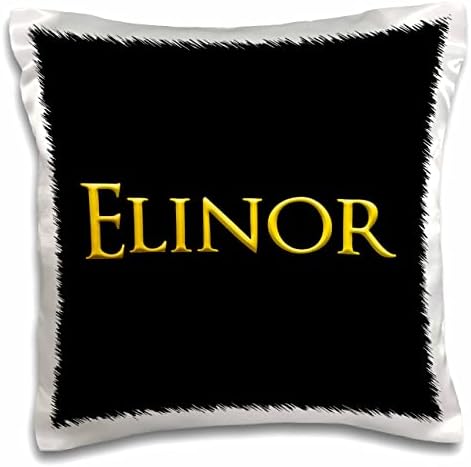 3drose Elinor Elegant Girl Baby Name во Америка. Yellowолта на црн шарм - случаи на перници