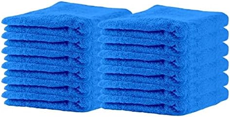 2 парчиња супер апсорбирач памук за миење садови Аква боја меки крпи за бања 70 '' x 40 '' w големина, 600 gsm, тери крпа ткаат dobby boarder | Цела сезона прилично сина сенка, меки ка