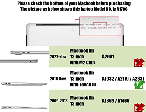 Se7enline Компатибилен Со Macbook Air 13 Инчен Случај 2021/2020/2019/2018 Модел А1932/А2337/А2179 Мазна Тврда Обвивка За Носење Капак За Mac Air 13,3-Инчен Мрежен Дисплеј Со ИДЕНТИФИКАЦИЈА На Доп?