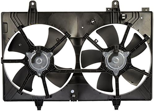 Дорман 620-412 склопување на вентилаторот за ладење на моторот компатибилен со избраните модели на Nissan, црна