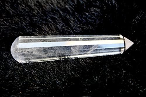 Бразилскиот кристален кварц фацетирана масажа стапче Вогел точка 3,5 инчи приближно. Чиста божествена џет меѓународна лекување духовна кристална терапија