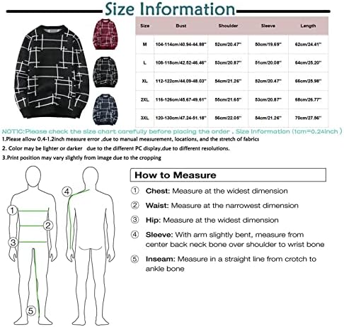Џемпер на екипажот Xiaxogool, џемпер за џемпери, случајно долги ракави, блок во боја на вратот, машка џемпер за мажи, лабав плетен пуловер