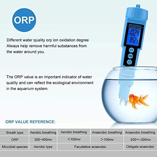 Y-lkun мерач за квалитет на водата 3 во 1 pH orp Temp Meter Meter Detector Multi-параметар дигитален три-метарски монитор за квалитет на водата