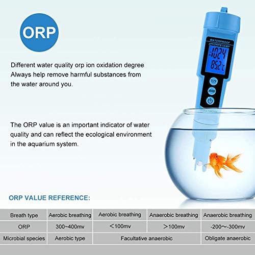 Y-lkun мерач за квалитет на водата 3 во 1 pH orp Temp Meter Meter Detector Multi-параметар дигитален три-метарски монитор за квалитет на водата Тестер за мерење на влага мерач на влага