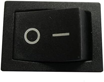 Yuzzi Rocker Switch 10PCS ON-Off KCD1 15x21 Милиметри 2pin Прекинувач Тип На Брод 6A 250 V 10A 125 V 15X21 Рокер Прекинувач Црн Прекинувач За Напојување