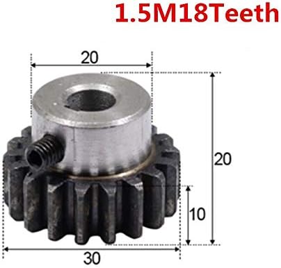 XMEIFEITS Индустриска Опрема 2pcs Поттикне Опрема Решетката Pinion 18T 18teath Mod 1.5 M Создаден 8mm 10mm 12mm Директно Заби Позитивни Опрема 45#Челик Цпу Пренос RC