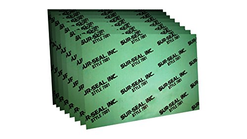 Стерлинг заптивка GS700112530x30x8 зелени арамидни влакна/NBR 7001 не-абестос компресиран лист, 30 должина, 30 ширина, 0,125 дебела