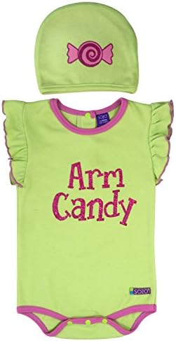 Sozo Baby Girls Arm Candy Bodysuit & Cap Sett