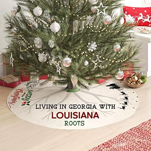Мајка и Јас Елка Здолниште 44 Инчи-Живеење Во Џорџија Со Корени Од Луизијана-Божиќни Украси На Долги Растојанија Затворено На Отворено,