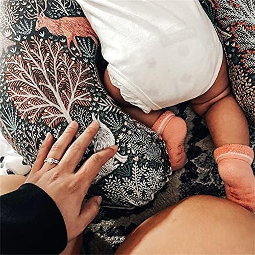 Објавување за раѓање на бебе знак за новороденче за новороденче бебе цветна перница покритие бебе момче спие 0-3 месеци капаци на