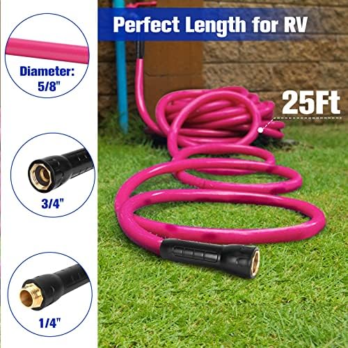 Paulinn RV Water Hose 25ft, пакет со палуба на палубата на палубата за палуба 1-5/8 x 50 ', Buttill Deck joist трепкачка лента