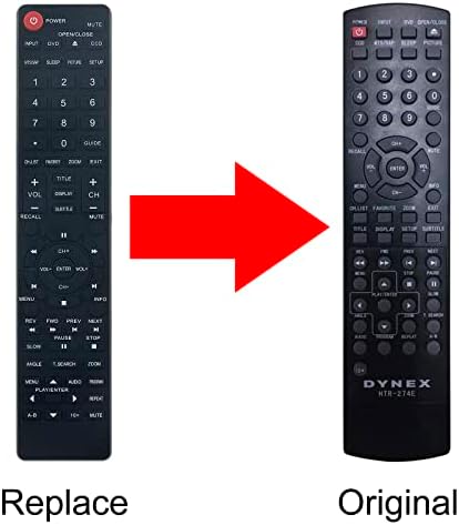 Beyution HTR-274E Remote Control Fit For Dynex TV DVD Combo DXLDVD1910A DXLDVD2210A DXLTDVD1909 DX-LDVD22-10A DX-LDVD19-10A DX-LTDVD22-09