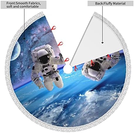 Астронаута Планета Печатење Елка Здолниште Со Ресел 48 Задебелување Елка Здолништа Божиќ Украси