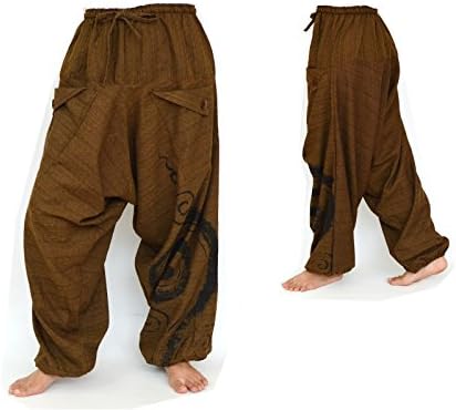 Панталони од сијамроза, жени мажи, панталони панталони, панталони Аладин, панталони за јога, панталони Бохо, една големина