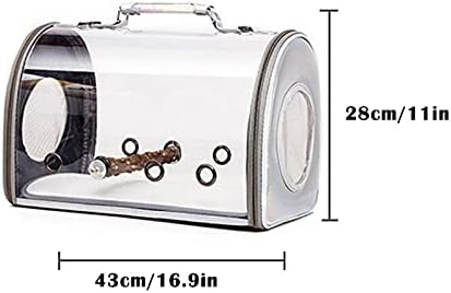 Ксијаохешоп Лет Птица Кафез Комплет Птица Кафез Птица Патување Торба Птица Папагал Превозникот Дише Транспарентен Простор Капсула За