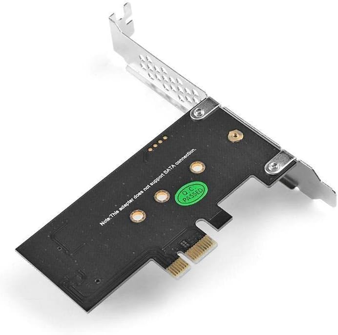 Gamlreid M.2 NVME SSD NGFF до PCIE X1 адаптер m клуч за интерфејс за поддршка PCI Express 3.0 X4 2230-2280 Големина M.2 NVME