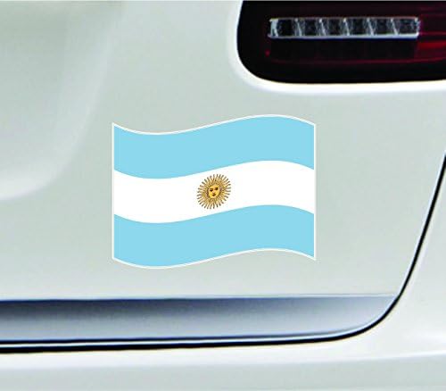 Мавтајќи со знамето Аргентина 3х5 Светска земја Америка САД налепници во боја на налепница држава винил - изработена и испорачана во САД