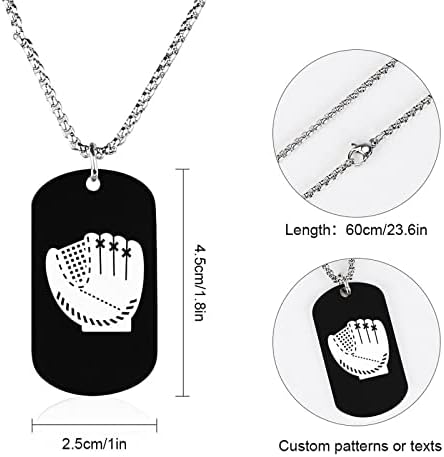Бејзбол ракавица женски ѓердан персонализиран приврзок прилагодлив накит за домашна забава за домашно патување