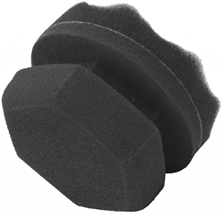 Baoblaze 4 парчиња мека црна сунѓерска подлога за полирање на подлогата за тампонирање 8 см