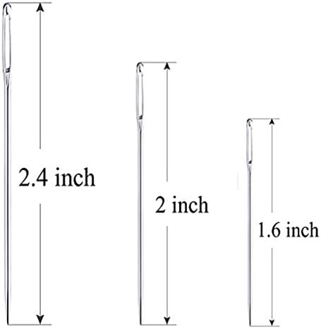 30 парчиња 5 големини голема машина за шиење на очите Универзални редовни корисни игли за шиење и конец
