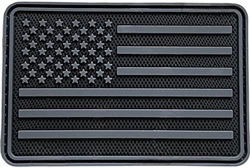 Американско американско знаме за крпење - тактичка PVS гумена лепенка со прицврстувач за јамка и кука за воени униформи, капи, ранци и повеќе