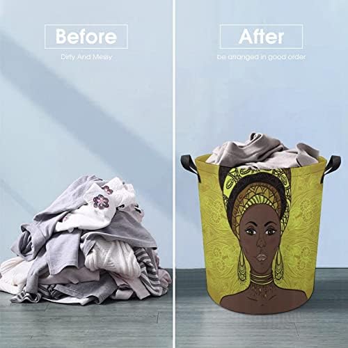 Африканска Женска Корпа За Перење Склопувачки Алишта Ја Попречува Кантата За Перење Облека Торба За Складирање