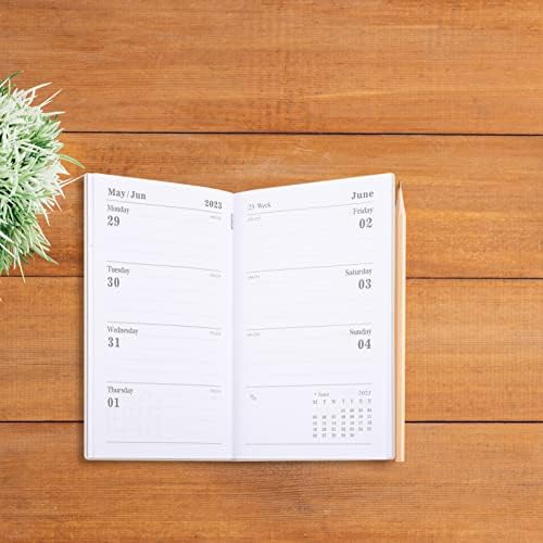 Kisangel 1PC 2023 Daily Planner Да се ​​направи список со тетратка А6 Планер за книги за состаноци Академска година дневна и месечна планер