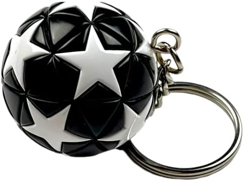 Фудбалски клучеви, 4 парчиња кожа во затворен простор на отворено топче Starвезда дизајн украс Реална новинска сувенир шарм подароци