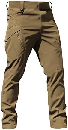 Машки карго панталони лесни еластични ткаенини тактички панталони, трајни работи за пешачење со товар, џемпери, облека на отворено
