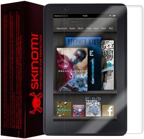 Заштитник на екранот Skinomi компатибилен со Kindle Fire Clear Techskin TPU Anti-Bubbul HD HD филм