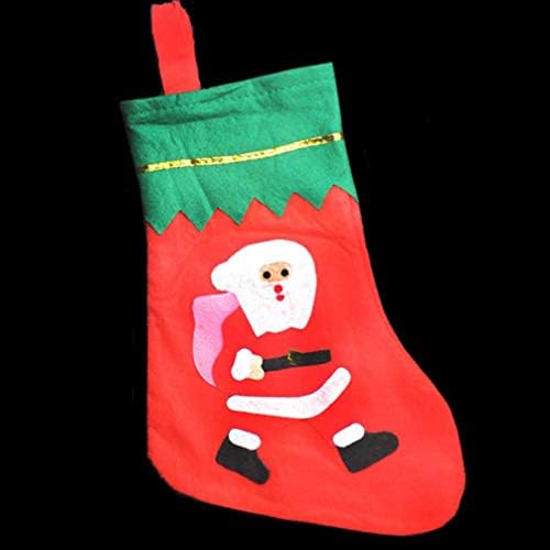 Амосфун 2 парчиња чорапи за елки за елки, прекрасен Божиќ висечки чорапи, торба за подароци за празник Божиќни камиони wallидни врати на вратите