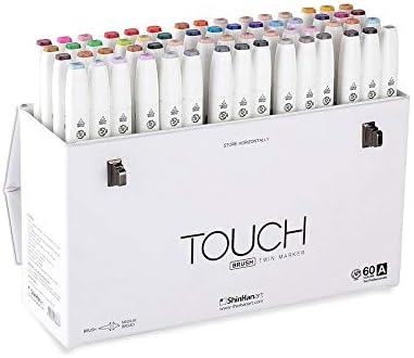 Shinhan Touch Twin Brush Marker 60 Color Set a