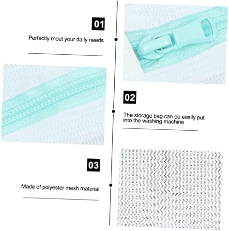 Вемун 2 парчиња Ватенка Торба За Миење Торби За Патување Торбички За Складирање Мрежеста Торба За Облека Долна Кошула Мрежести