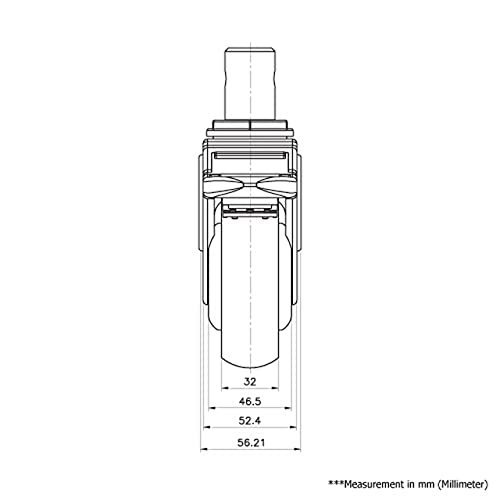 CarryMaster ACMC - 102srsb Лесен-Должност Вртливата Тркалезна Матична Сопирачка Медицински Пластични Рициново