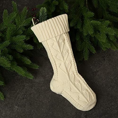Торби за нубести 4 парчиња Божиќни акциикс -столбови чорапи торбички за бонбони торбичка за украсување на новогодишни елки, виси 18 инчи хризми