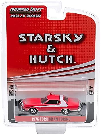 GREENLIGHT44855-F Diecast 1976 Форд Гран Торино Валкана Верзија Starsky GL-44855-F ГЛ44855F 44855-F