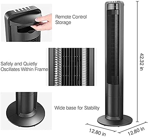 Лилијанг - - Ладилници За Испарување Осцилирачки Вентилатор На Кулата Со Далечински, 43 Инчен Тивок Ладилник За Воздух, Вентилатори За Штедење
