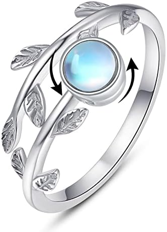 Playmos 925 Стерлинг сребрен прстен прилагодлив отворен прстен за жени со кутија за накит