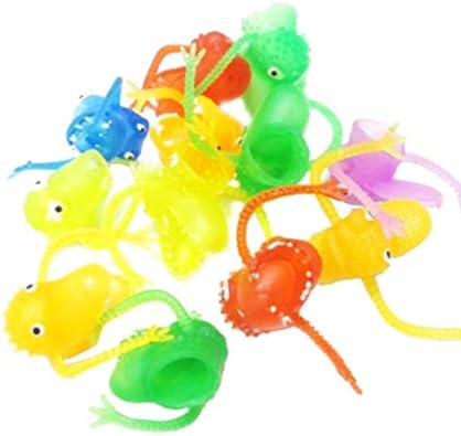 Toyandona Toddler Bath Toys 10 PCS Monster Finger Cipts, Drighty Toys Finger Doll Doll играчки за играње улоги, одлични забавни торби