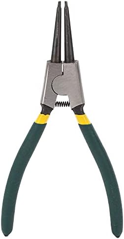 Fafeicy Circlip Pliers, 165мм алатка за челик за челик за прстен, со директно дизајнирање на надворешни клешти, за пролетно