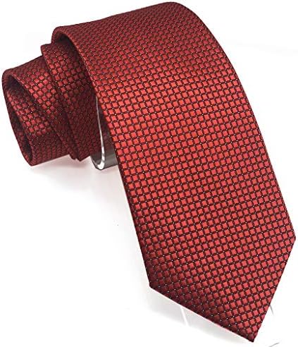 Wehug lot 9 компјутери класична вратоврска свилена вратоврска ткаени jacquard врати цврсти врски за мажи