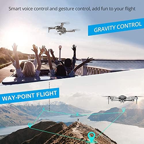 Дрон фотоапарати GPS дрон за возрасни со 6K камера 5G FPV во живо видео за почетници, преклопен RC Quadcopter со автоматско