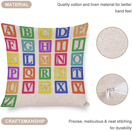 Масиледи украси за украси ги покрива цртаните животински перници кутија бебешки букви учење кауч перници за дневна соба подароци за домашен