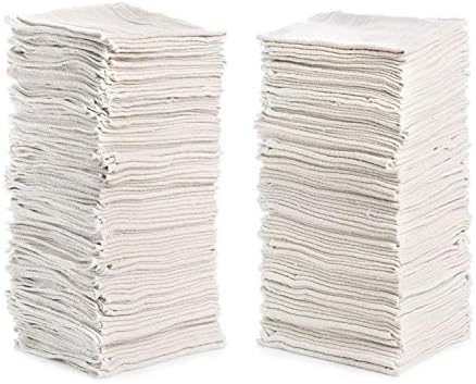 Simpli-Magic 79142 Продавници со крпи 14 x12, пакет од 150, бели и 79171 крпи за чистење на пешкири, пакет од 50