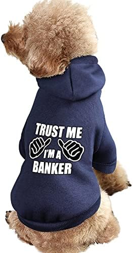 Верувај ми дека сум банкар дуксери со миленичиња меки топло кучиња џемпер печатена шема миленичиња миленичиња одговара со капи со