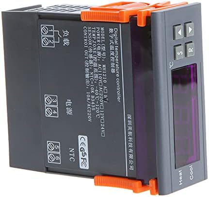 Контролер на температура на Huiop, термопар на контролор на дигитална температура од 10A 220V -40 ℃ до 120 ℃ со функција на аларм