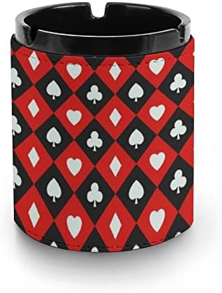 Апстрактна шема на покер смешна пува од кожа од пепел цигари цигара држач за фиока за украси за домашни канцеларии