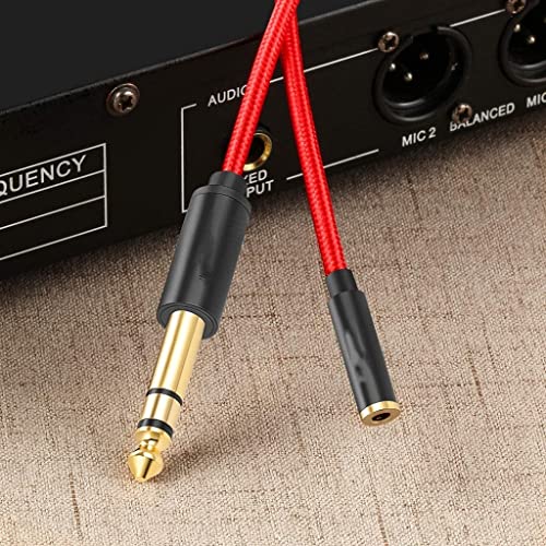 BBSJ 6,5 mm машки до 3,5 mm женски аудио кабел засилувач конзола за снимање на гитара Адаптер TRS 1/4 ''