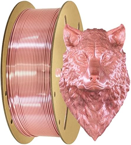 Филамент за печатење 3D MKOEM 1,75мм металик металик розово злато ПЛА 3Д печатач, 1 кг 2,2 кг 3Д свила ПЛА, толеранција со висок дијаметар,